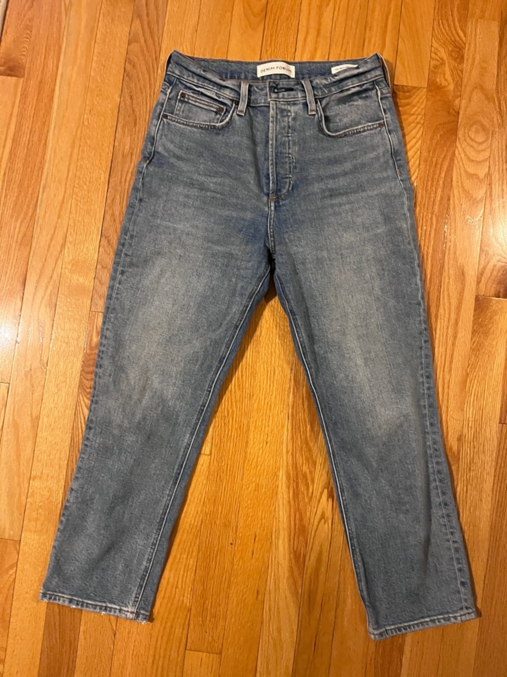 Denim Forum The Arlo High Rise Straight - Blue Denim 28X26L
